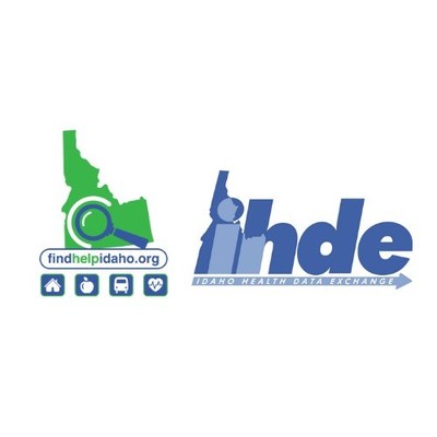 findhelpidaho logo and IHDE logo