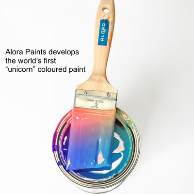 Alora Paints releases the world's first "unicorn" coloured paint on April 1, 2022