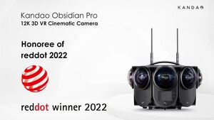 Kandao Obsidian Pro gewinnt Red Dot Award für die erste cineastische 12K 3D Panorama VR Kamera