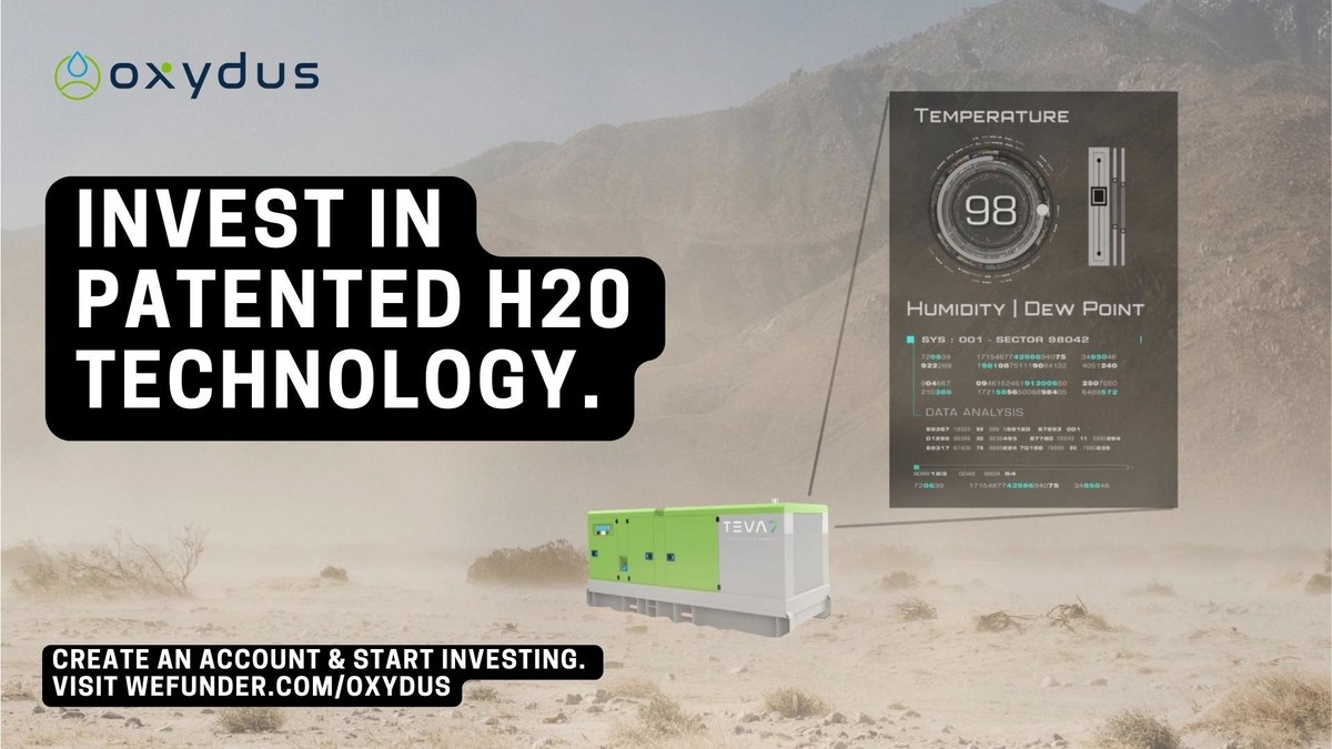 Oxydus Launches Crowdfunding for Patented Approach to Clean AI-Powered Atmospheric Water Technology and its Industry - Vimarsana News