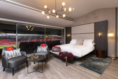 Marriott Bonvoy Sleepover Suite, inspired by Marriott Hotels, overlooking Old Trafford Stadium