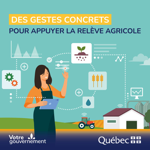 Le gouvernement du Québec annonce une bonification de la liste des formations reconnues au Programme d’appui financier à la relève agricole offert par La Financière agricole. (Groupe CNW/La Financière agricole du Québec)