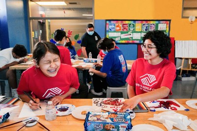 Variety Boys & Girls Club members participated in a painting session at Chips Ahoy! “Follow Your Art” event in Los Angeles