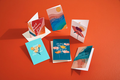 Hallmark cards from the Morgan Harper Nichols Real Stories collection combine Nichols’ inspirational designs with poetic sentiments.