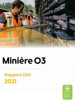 Tlcharger le rapport ESG 2021 (Groupe CNW/O3 Mining Inc.)