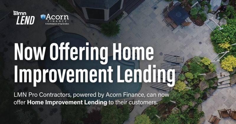 Landscape Management Network and Acorn Finance Partner to Embed Consumer Financing Marketplace in LMN Estimates - Vimarsana News