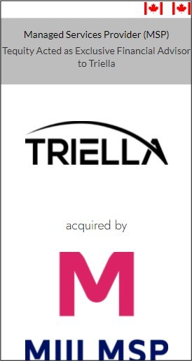 Tequity Advised Managed Services Firm Triella on their Acquisition by Miii MSP