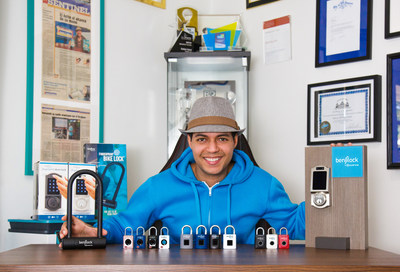 Inventor, CEO & Founder of BenjiLock, Robbie Cabral, showcases the award-winning technology.