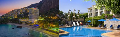 Izquierda: Sheraton Grand Rio Hotel & Resort. Derecha: Ixtapan de la Sal Marriott Hotel & Spa