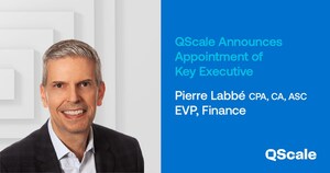 QScale Announces Appointment of Pierre Labbé as Executive Vice-President, Finance