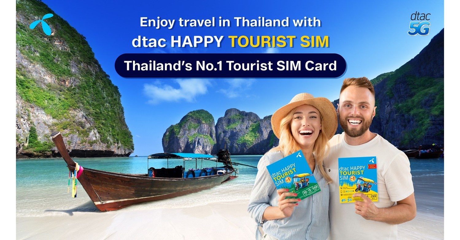 Thailand’s no. 1 tourist SIM card “dtac Happy” welcomes tourists back to Thailand with free doubling of SIM card validities