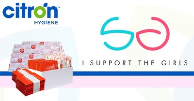 Citron Hygiene and Aunt Flow partner with I Support The Girls to donate 20,000 period products to Ukraine. (CNW Group/Citron Hygiene)