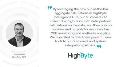 Statement from HighByte CEO Tony Paine