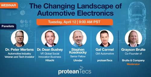 proteanTecs to host panel discussion on the Changing Landscape of Automotive Electronics