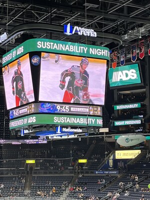 Advanced Drainage Systems and the Columbus Blue Jackets Celebrate Sustainability Night