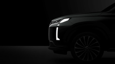 The 2023 Hyundai Palisade teaser image reveals key design elements, April 6, 2022.