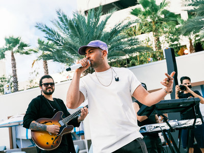 Latin star Justin Quiles performance at The Guitar Hotel at Seminole Hard Rock Hotel & Casino to be featured in third season of The Artists Den digital series Live From My Den. Credit: Kevin Condon for Artists Den Entertainment and Shutterstock