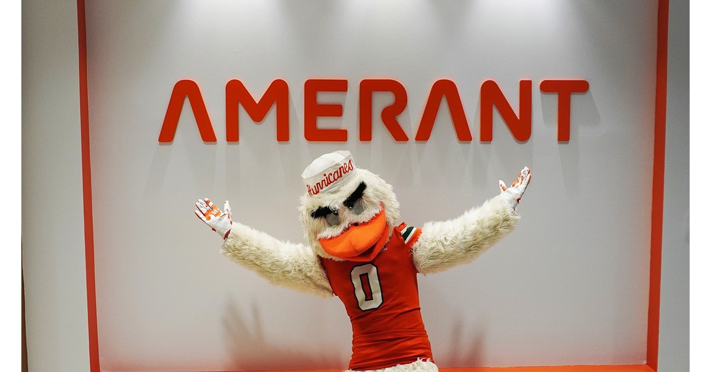 AMERANT BANK NAMED THE OFFICIAL HOMETOWN BANK OF UNIVERSITY OF MIAMI  ATHLETICS