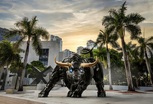 MIAMI BULL STATUE TO BE UNVEILED BY MAYOR SUAREZ