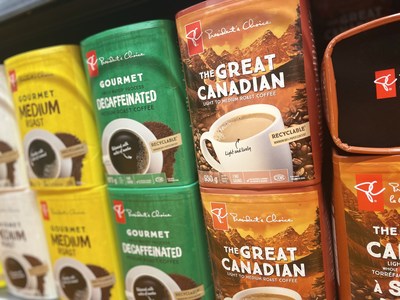 PC® and no name® coffee products are now available in new recyclable packaging (CNW Group/Loblaw Companies Limited)