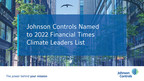 Johnson Controls Named to Prominent FT Climate Leaders 2022 List