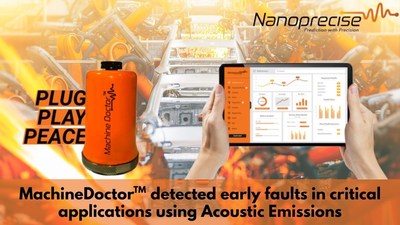 MachineDoctor™ detected early faults in critical applications using Acoustic Emissions