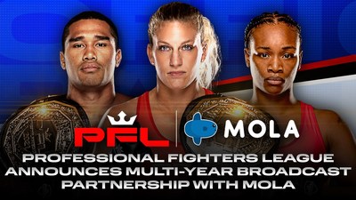 PROFESSIONAL FIGHTERS LEAGUE ANNOUNCES MULTI-YEAR BROADCAST PARTNERSHIP WITH MOLA