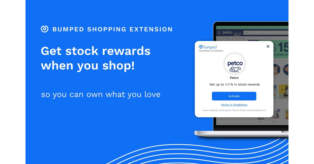 Bumped launches browser extension to automatically reward online shoppers in fractional shares of stock