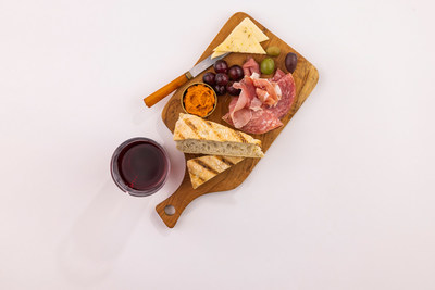 The Charcuterie Protein Platter, available for pre-order on designated flights.