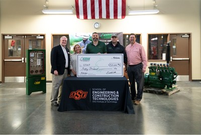 Members of OSU Institute of Technology and Kodiak Gas Services during endowment check presentation.