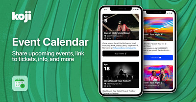 Event Calendar on the Koji App Store