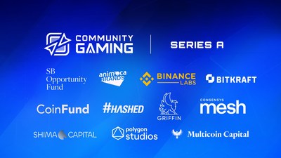 Investidores adicionais para a rodada super financiada incluem Animoca Ventures, Binance Labs, BITKRAFT Ventures, and Griffin Gaming Partners. (PRNewsfoto/Community Gaming Inc)