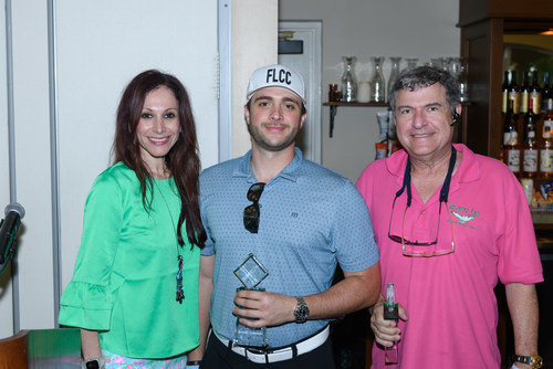 DDF's CEO Andrea Eidelman, Event Co-Chair and President of BCMA Dr. Abram Berens, and event Co-Chair Jonathan Perrillo at the 2nd Annual Collaborative Golf Tournament in partnership with Broward County Medical Associations hosted on April 1, 2022, at Plantation Preserve Golf Course in Plantation, Florida.