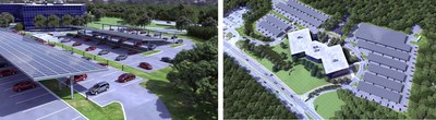 Renderings for community solar project