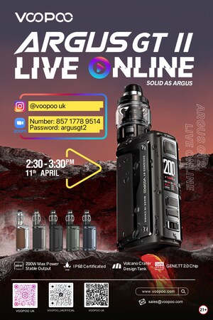 Award-Winning VOOPOO Ushers in New Era with Launch of the 'Indestructible' ARGUS GT 2