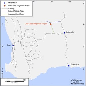 Technical Report for Lake Giles Iron Project Feasibility Study