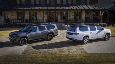 Wagoneer, the premium extension of the Jeep brand, reveals the new extended, long-wheelbase 2023 Wagoneer L Carbide and 2023 Grand Wagoneer L at the 2022 New York International Auto Show