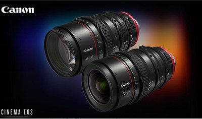 Canon CNE-20-50mm and CNE-45-135mm T2.4 EOS Flex Zoom Lenses.