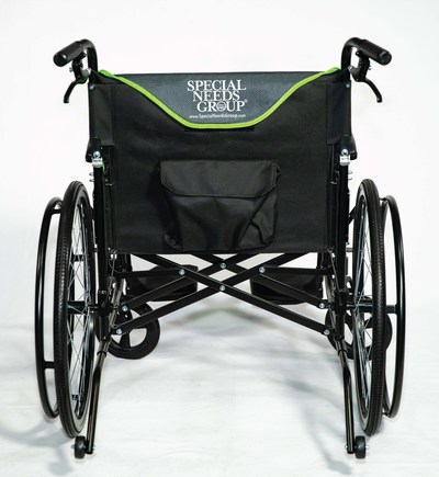Special Needs Group Ultra-Light Heavy Duty Wheelchair Back View