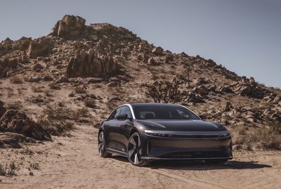 With 1,050 horsepower, the dual-motor Lucid Air Grand Touring Performance is the most powerful electric vehicle currently available in North America. It also boasts a no-compromise EPA-estimated driving range of 446 miles.