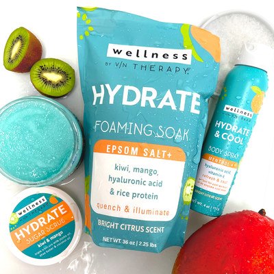 Wellness by V/N Therapy Hydrate, a new line of skin-loving self-care products