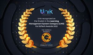 Unik recognized as the finalists in the Learning Management System Category (LMS) For EdTech Awards 2022