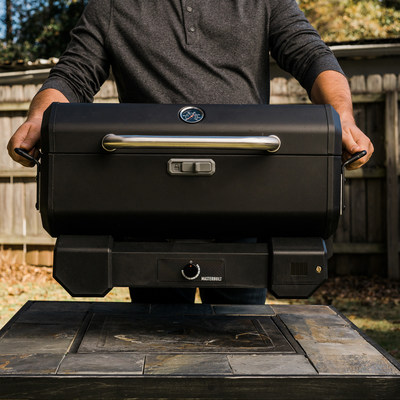 The Portable Charcoal grill is lightweight for easy transportation.