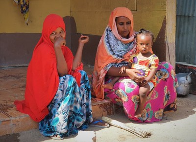 A family in Djibouti, where more than 10% of its population was estimated to be infected by malaria in 2018.
