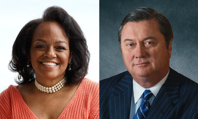 Upward Wealth Founder Valerie Mosley and Putnam Investments President and CEO Robert L. Reynolds will deliver the commencement addresses at Bentley University on May 21, 2022.