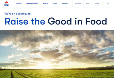 Home Page of the NEW Maple Leaf Foods Website (CNW Group/Maple Leaf Foods Inc.)
