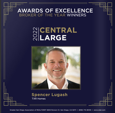 Spencer Lugash, Reali's Broker of Record, wins Broker of the Year in San Diego