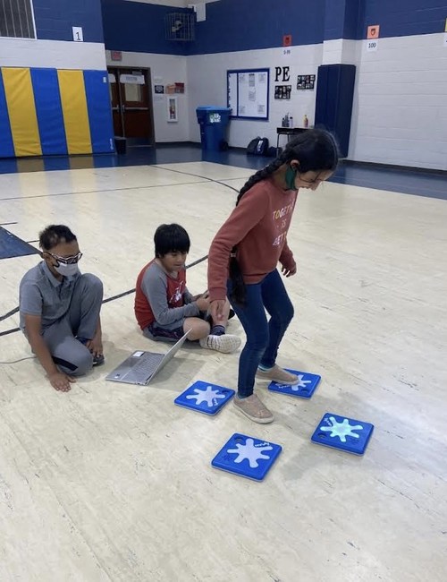 Students at Whitlow Elementary code and play games with Unruly Splats.