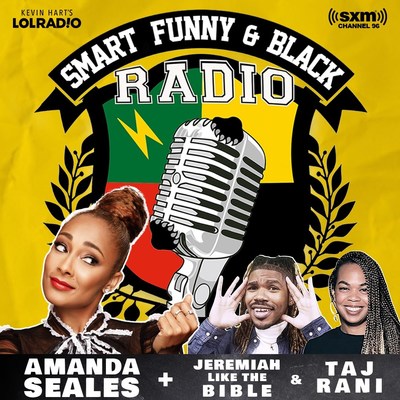 From L to R: Amanda Seales, JeremiahLikeTheBible and Taj Rani to co-host new SiriusXM program on Kevin Hart’s Laugh Out Loud Radio Channel 96.