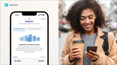 Telcoin App version 3.2 now supports cash in to USDC for US-based users.